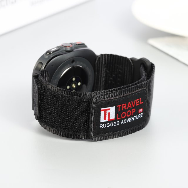 Uhrenarmband Nylon, Schwarz, Unisex, für Samsung Galaxy Watch Ultra 47mm - Bild 1