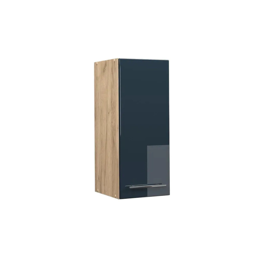 Vicco Hängeschrank Fame-Line Küche Eiche Dunkelblau Hochglanz mit Soft-Close-Scharnieren - Bild 3