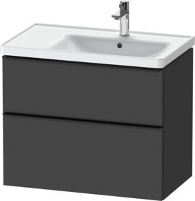 Duravit Waschtischunterschrank D-Neo in Schwarz Matt, B/T: 78,4 x 45,2 cm - Bild 1