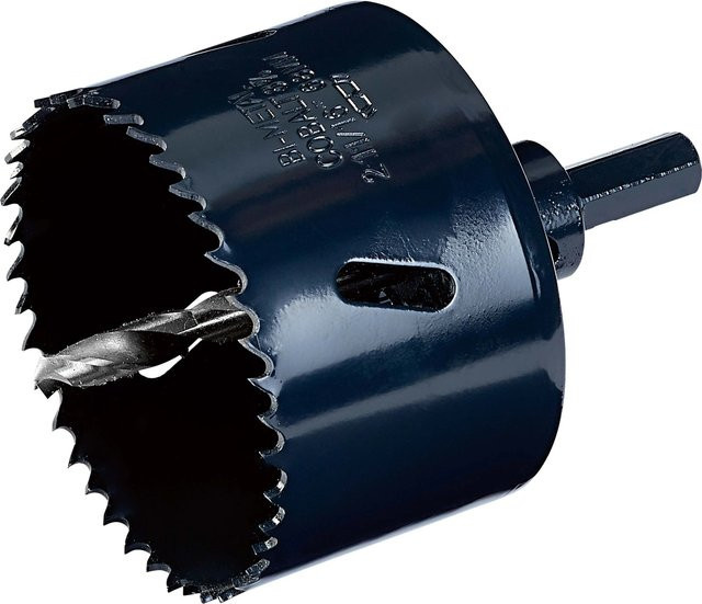 LUX-TOOLS Bi-Metall Lochsäge Professional für Stahl in Blau, Durchmesser: 68 mm - Bild 1
