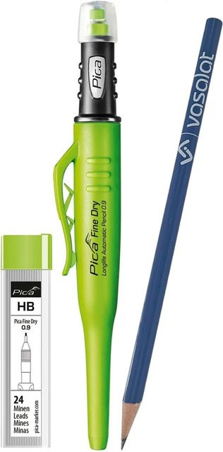 vasalat Pica Fine Dry 0.9 Marker-Set Druckbleistift mit 24 Graphitminen Härte HB - Bild 1