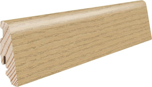 Haro Sockelleiste Eiche Hell Invisible Strukturiert Geölt, Farbe: Beige/Braun, Höhe: 58 mm, Tiefe: 19 mm, Länge: 2200 mm - Bild 1