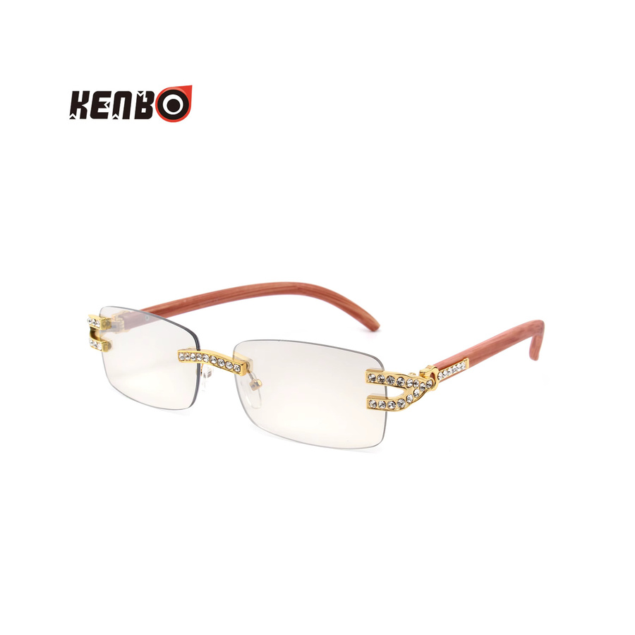 Kenbo Sonnenbrille, randlos, Square, Unisex, braun - Bild 1