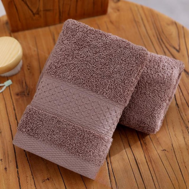 Yiran Furniture Gesichtshandtuch aus gekämmter Langstapel-Baumwolle, einfarbig, B: 35 cm, L: 75 cm - Bild 1