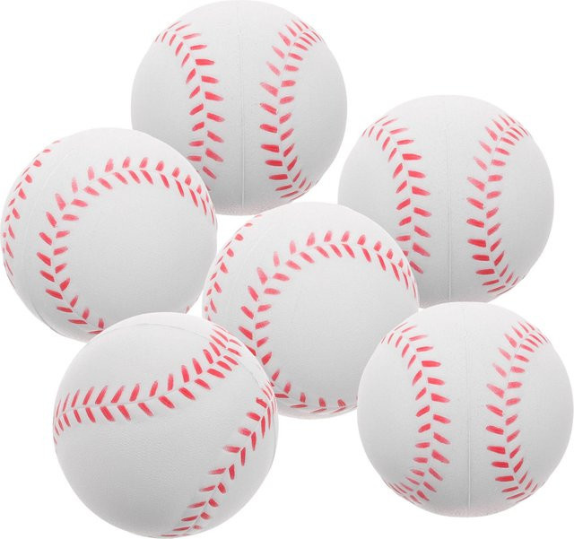 Allbestart Softball Schwamm Training Baseball, 6-teiliges Set, Weiß - Bild 1