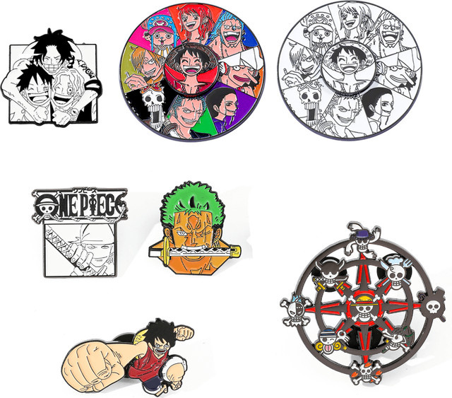 Bandai Anstecknadeln Anime Luffy, Emaille-Pins, Unisex - Bild 1