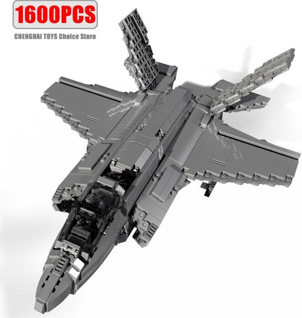 Linyi toy F35 Jäger Flugzeug Konstruktionsset ab 14 Jahren - Bild 1