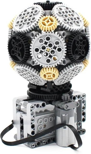 Yiran toy Elektrisch-Mechanische Einheit Baustein Technische Steine erdbraun - Bild 1