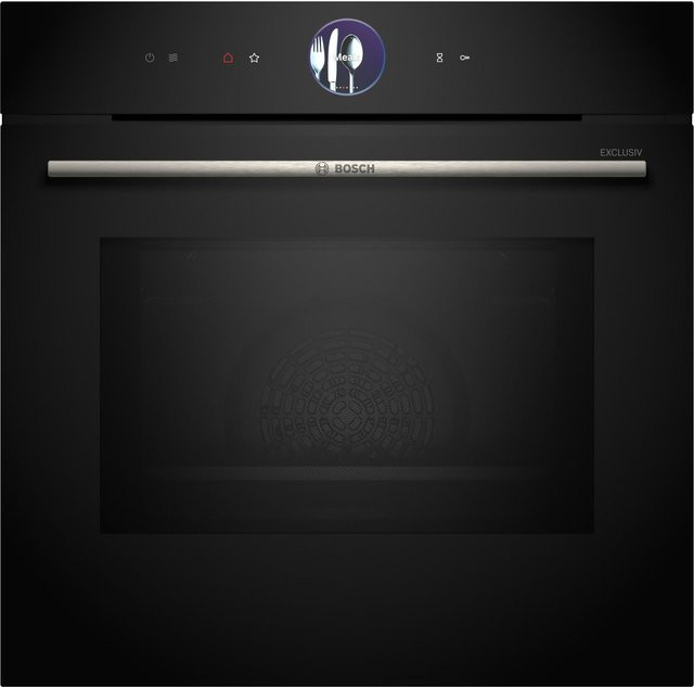 Bosch Serie 8 Einbau-Backofen mit Mikrowellenfunktion in Schwarz HMG736FB1 - Bild 1