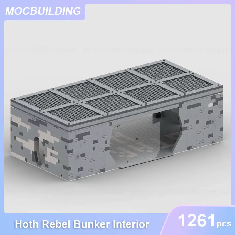 MOCBUILDING Hoth Defense DF.9 Turret Rebel Bunker Front Gate Bausteine 1261 Teile - Bild 2