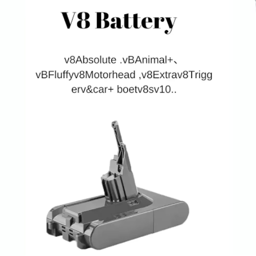 Ersatzakku für Dyson V8 Li-Ionen-Staubsauger, 21,6V, 9800/12800mAh, wiederaufladbarer Akku - Bild 1