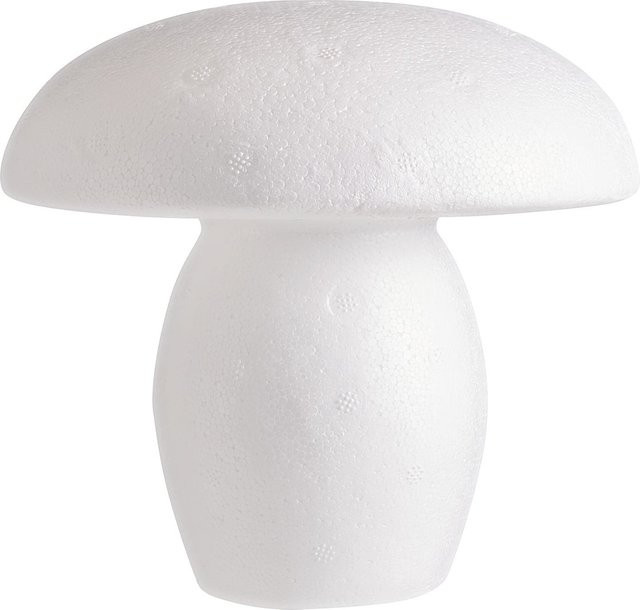Styroporform Pilz von Rayher in Weiß, Höhe: 13,0 cm, Breite: 15,0 cm - Bild 1