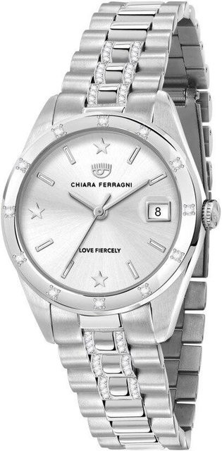 Chiara Ferragni Armbanduhr, Quarz, Edelstahl, Silber, Weiß, Damen - Bild 1