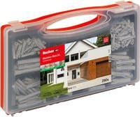Fischer Meister-Box XL Dübel-Sortimentsbox mit 290 Stück in Transparent und Grau - Bild 1