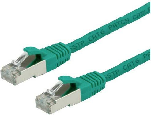 Value RJ45 Patchkabel CAT 6 S/FTP Ethernet LAN Kabel Grün, Länge: 3,00 m - Bild 1