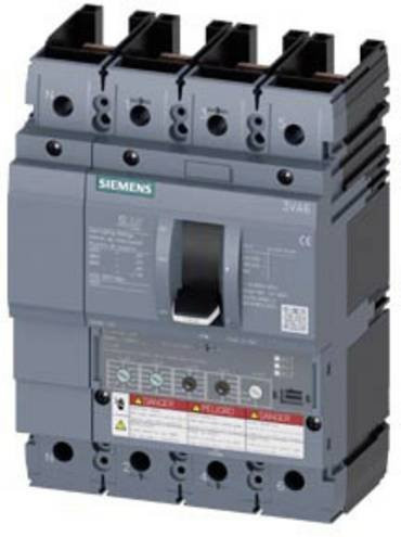 Siemens 3VA6110-8HN41-0AA0 Leistungsschalter in Grau mit einem Einstellbereich von 40 - 100A und einer maximalen Schaltspannung von 600 V/AC - Bild 1