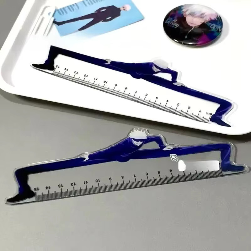 Jujutsu Kaisen Satoru Gojo Lineal aus Kunststoff, transparent, Länge: 15 cm - Bild 2