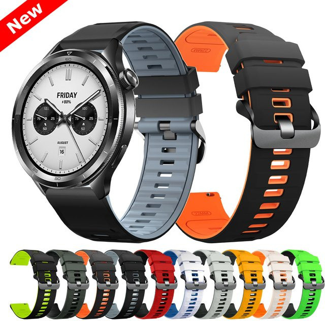 Uhrenarmband Silikon, 22mm, Xiaomi Mi Watch S4 Sport/S2/S3/S1 Pro, Unisex - Bild 1