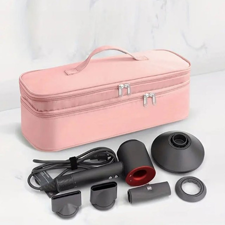 Clyine Aufbewahrungstasche für Haartrockner und Lockenstab, doppellagig und tragbar, Schwarz oder Pink, B/T/H: 40,0 x 15,0 x 63,0 cm