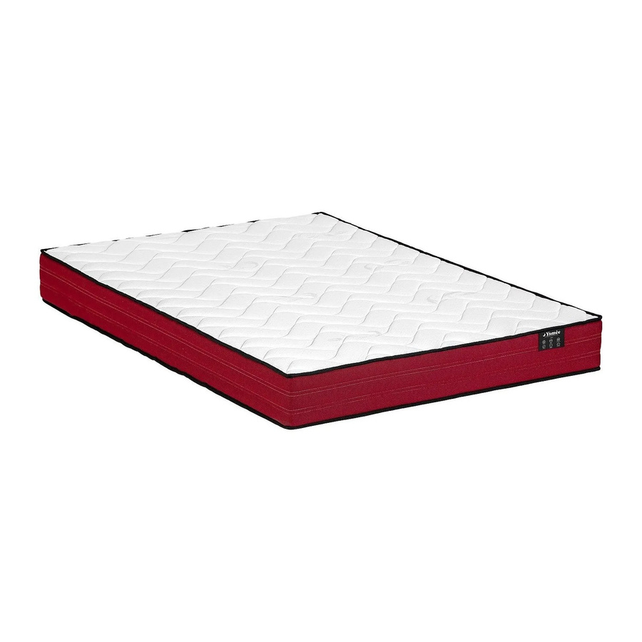 YSMÉE Standardmatratze mit Taschenfederkern und Komfortschaum, Weiß, B: 160 cm, L: 200 cm, H: 20 cm - Bild 2