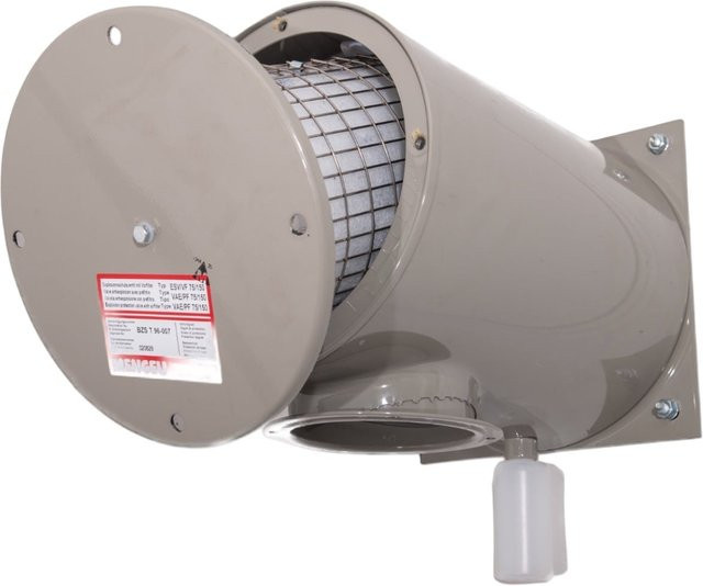 BSSD Defence Explosionsschutzventil mit Vorfilter ESV/VF 75-150 in Grau - Bild 1