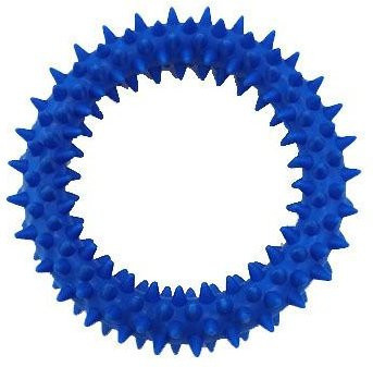 Weicher Kleber Hundebeißspielzeug Spiked Circle Teddy Beißspielzeug für Haustiere, blue - Bild 1