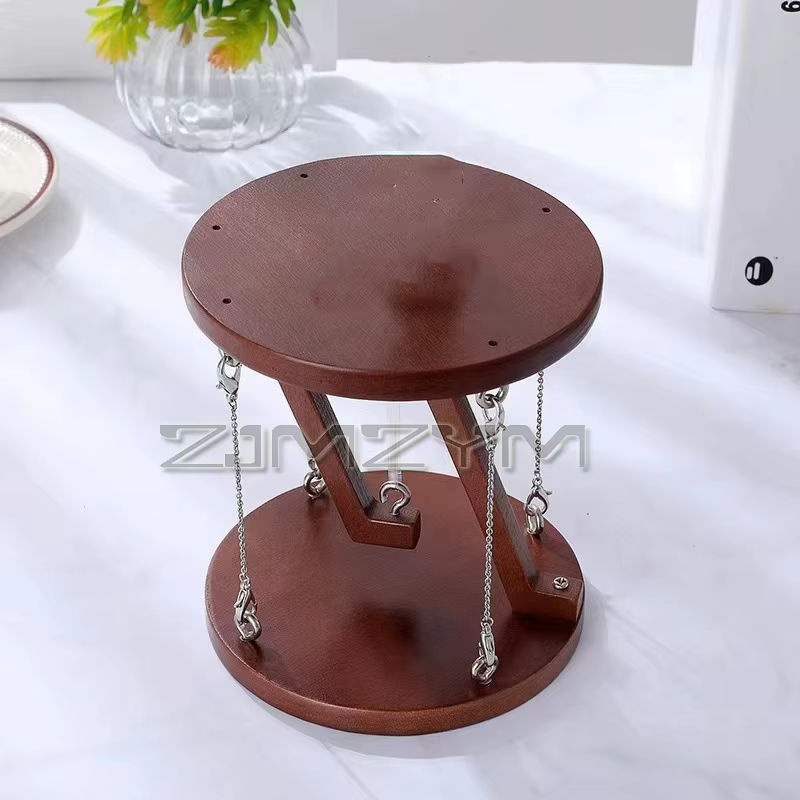 ZJMZYM Tensegrity Struktur Schwebender Tisch aus Holz in Burlywood als geometrisches Desktop Ornament für Büro und Wohnzimmer - Bild 2