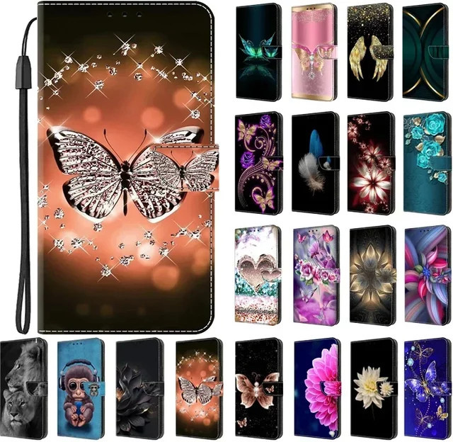 Magnetische Leder-Handyhülle mit Brieftaschenfunktion und Standfunktion für Samsung Galaxy A55 A35 A25 5G A15 4G A05S in Multicolour - Bild 1
