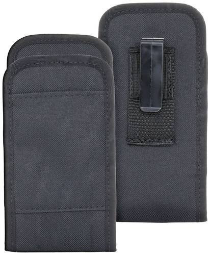 Beam Stofftasche-Halfter mit Gürtelclip für Apple iPhone SE (2022) und iPhone SE (2020), Schwarz, stoßfest und staubdicht - Bild 1