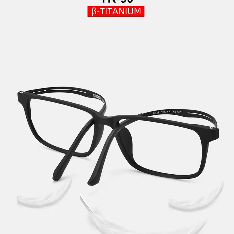 ISENGHUO Lesebrille, Vollrand, Titan, Schwarz, Unisex - Bild 4