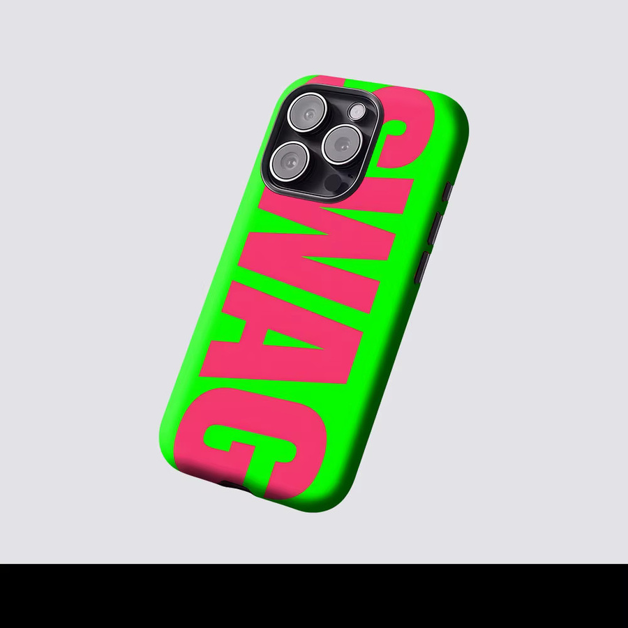 Aurbe Matte 2-in-1 MagSafe Hülle Neon SWAG für iPhone 17 16 15 14 Plus Pro Max Stoßfeste Hartschale Multicolour - Bild 2