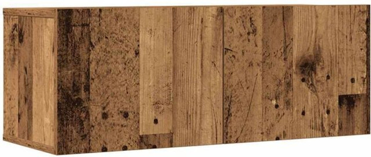 Vidaxl 5-teiliges TV-Schrank-Set zur Wandmontage in Braun mit Altholz-Optik im Industrial-Stil aus Holzwerkstoff - Bild 1