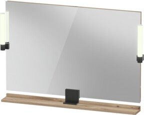 Duravit Sivida LED-Badspiegel in Weiß mit Bewegungssensor und Dimmfunktion, B: 105 cm, H: 65 cm, T: 3,6 cm - Bild 1