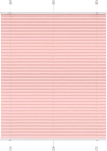vidaXL Plissee Rosa semi-transparent aus Polyester B: 110 cm, H: 150 cm - Bild 1