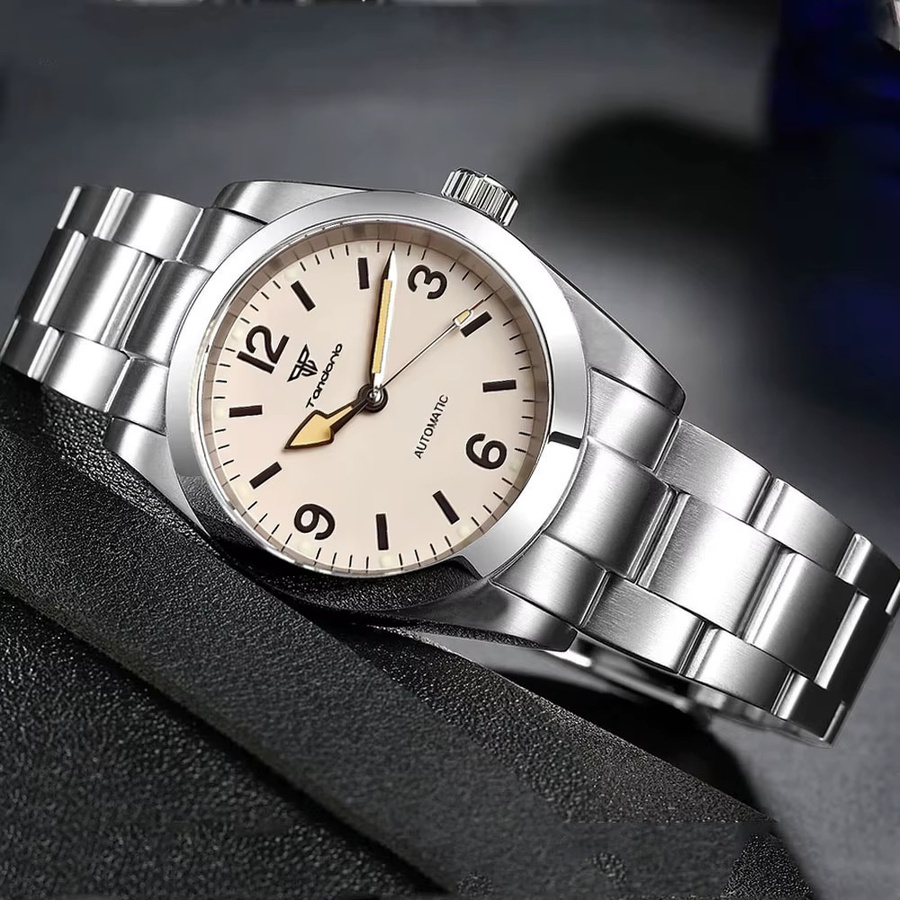 Tandorio Armbanduhr, Automatik, Edelstahl, Saphirglas, 36 mm, Herren - Bild 1