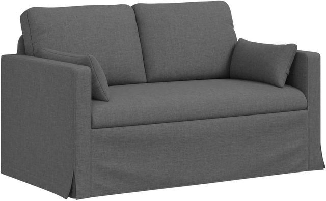 vidaXL Sofa Dunkelgrau mit Stoffbezug und Metallrahmen B/T/H: 139 x 78 x 80 cm - Bild 1