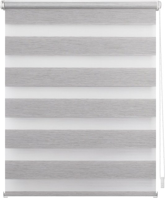 Lichtblick Duo Rollo Klemmfix ohne Bohren in Grau meliert semi-transparent - Bild 1