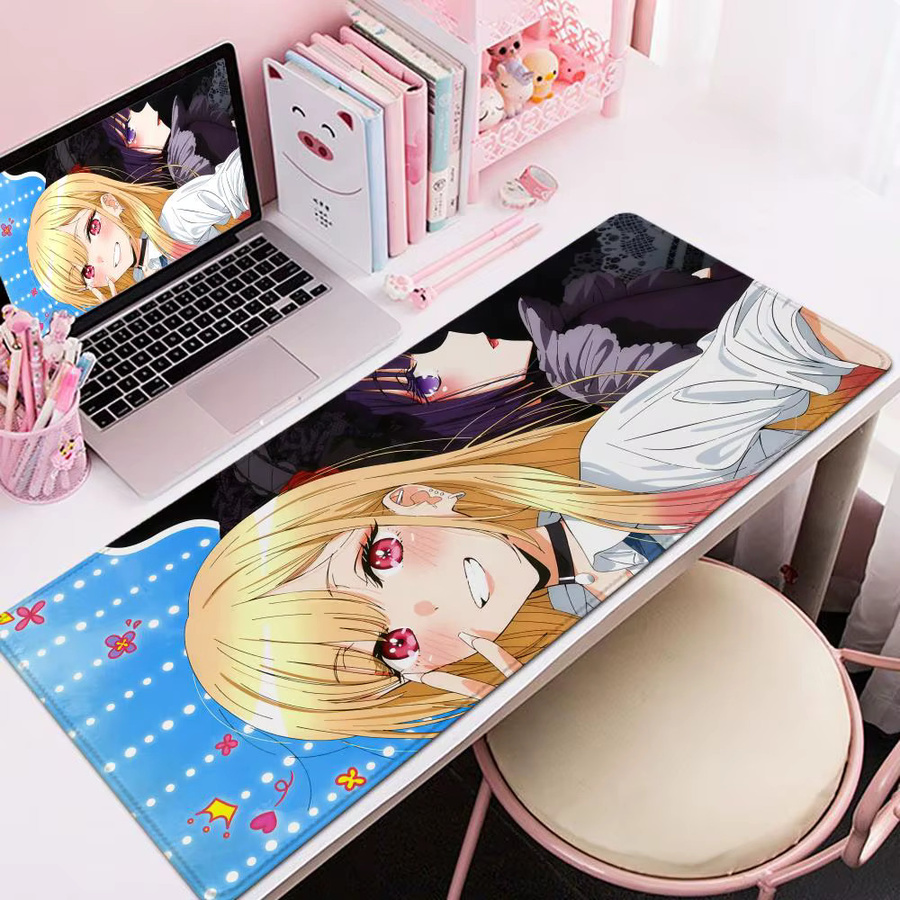Marin Kitagawa XXL-Gaming-Mauspad rutschfest, B/T: 90 x 40 cm, schwarz/mehrfarbig - Bild 3