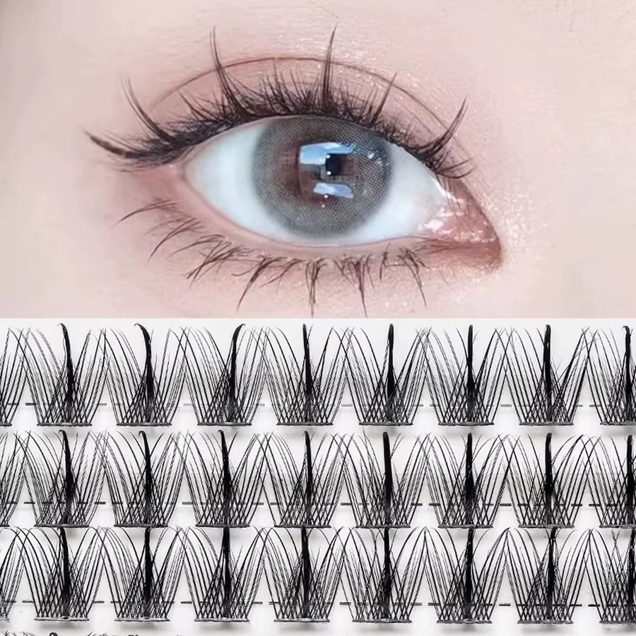 Einzelne Wimpern-Cluster, Black, Unisex, 320 Stück - Bild 2
