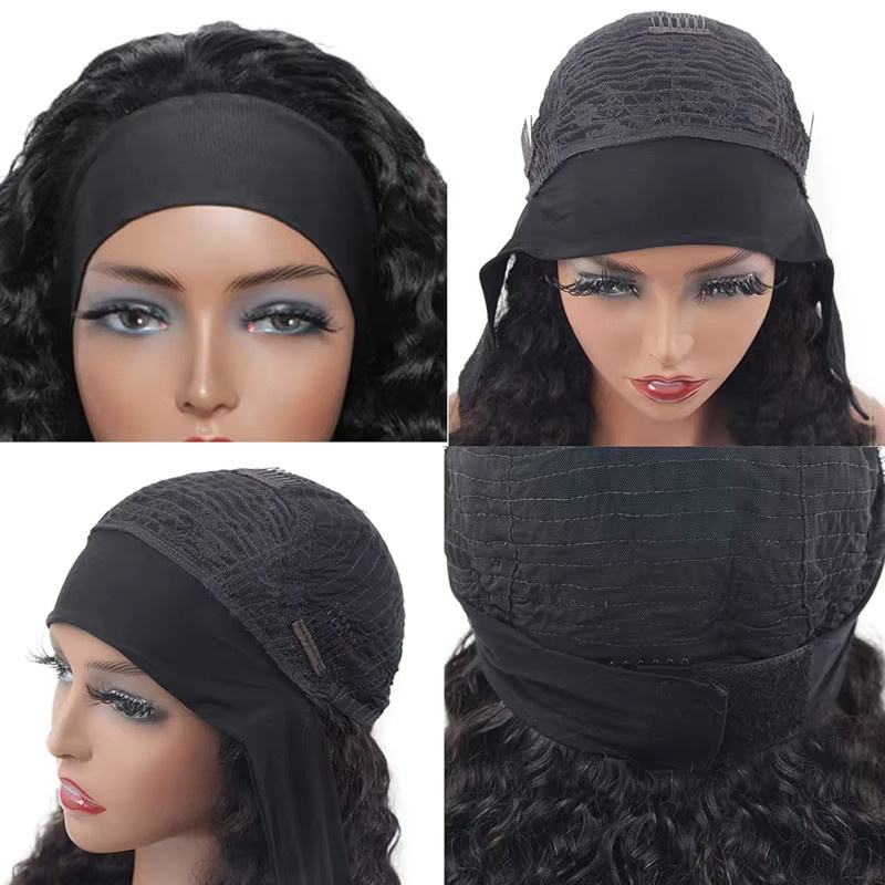 Suri Hair Stirnband-Perücke, 30,5 cm, synthetische tiefe Wellen, natürliche Farbe - Bild 4