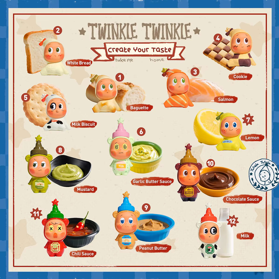 POP MART Twinkle Twinkle Create Your Taste Series Blind Box Sammelfiguren Multicolor - Bild 1
