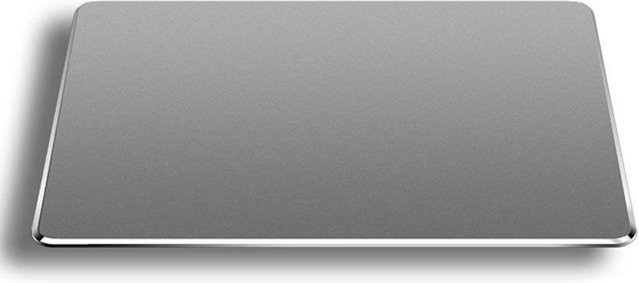 Aluminium Mauspade aus Metall in Silber, wasserdicht und rutschfest für präzise Steuerung, B/T: 22 x 18 cm - Bild 1