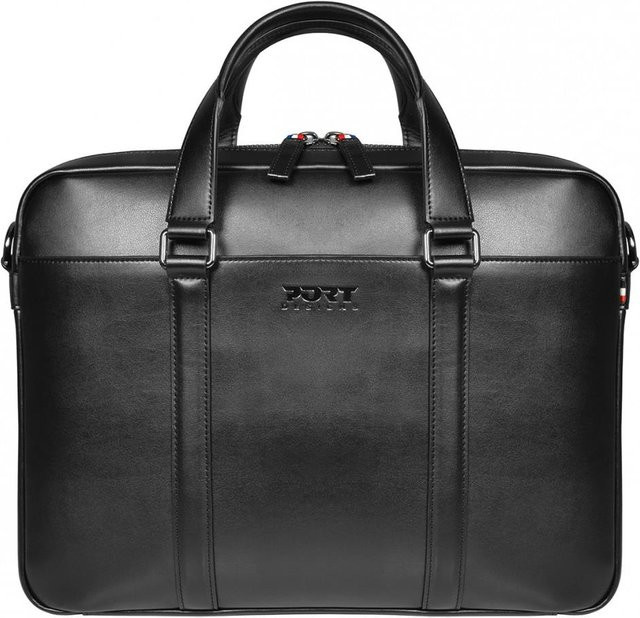 Port Designs Versailles II Aktenkoffer Schwarz mit USB-A und USB-C Anschlüssen - Bild 1