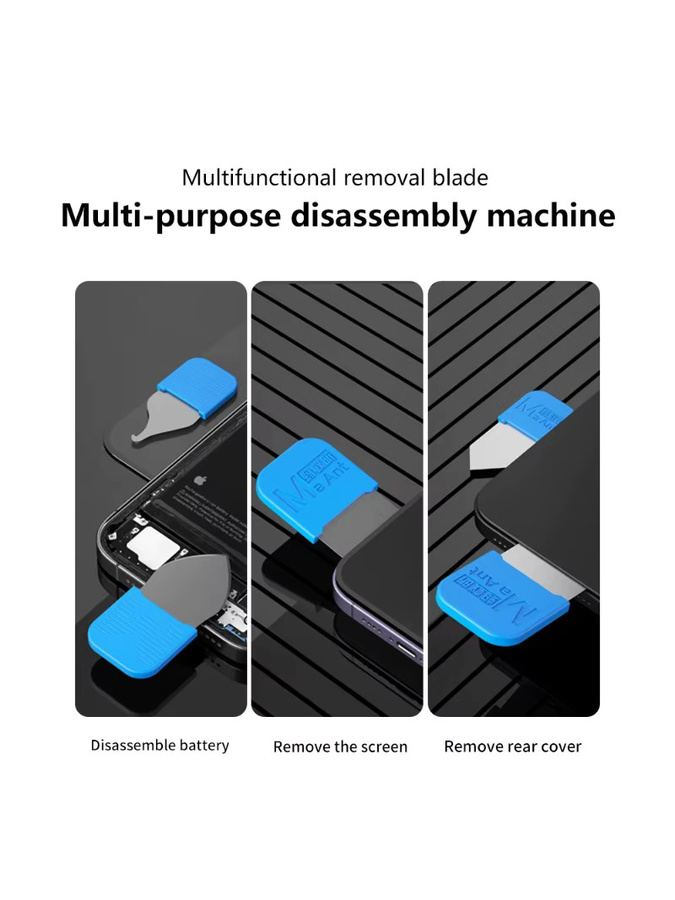 MaAnt MY-118 6-teiliges professionelles Handy-Reparaturset aus Metall in Blau zur Demontage von Akkus und LCDs - Bild 6