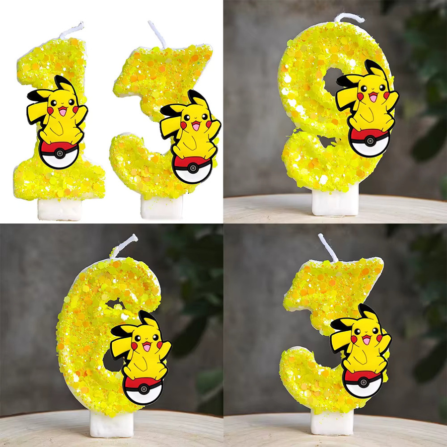 TAKARA TOMY Pokemon Pikachu Figur Gelb als Kuchendekoration für deine Geburtstagsparty - Bild 2