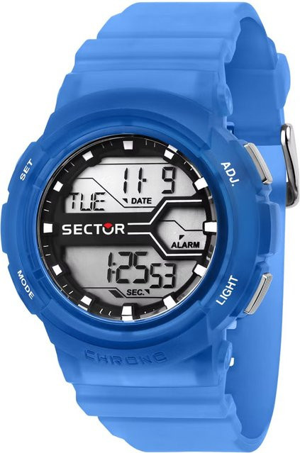 Sector Digitaluhr, Quarz, Kunststoff, 44 mm, Grau, Herren - Bild 1