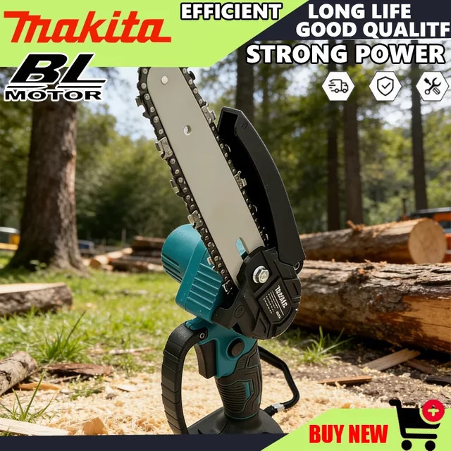 Makita Akku-Kettensäge 6 Zoll in Türkis für 18V Akku-Systeme - Bild 1