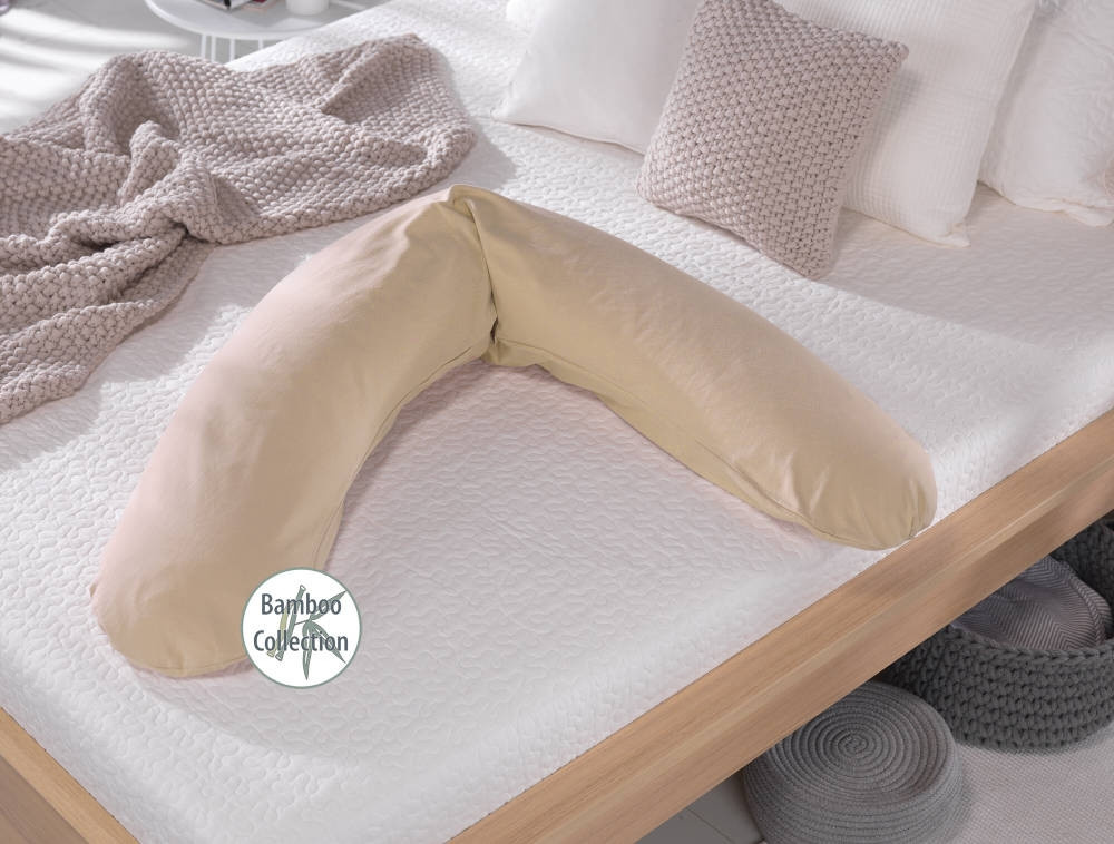 Theraline Stillkissen Bamboo Collection in Cappuccino, Farbe: Beige/Braun, Material: Bio-Baumwolle und Viskose - Bild 2