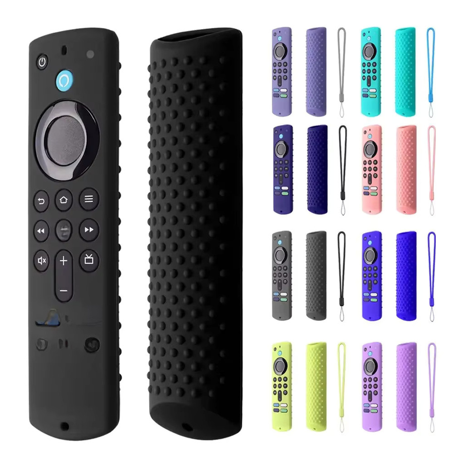 Stoßfeste Silikon-Schutzhülle für Amazon Fire TV-Stick (3. Generation) in Grau und Multicolour - Bild 5