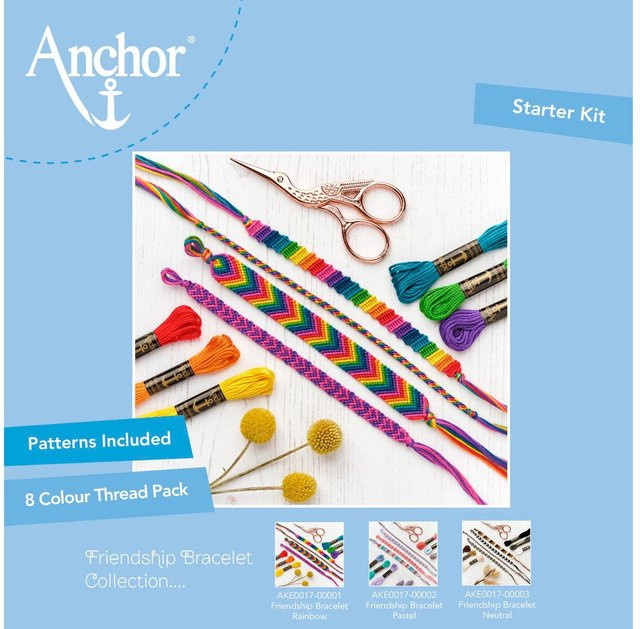 Anchor Freundschaftsbänder Kit Regenbogen Starter Kit Baumwolle - Bild 1